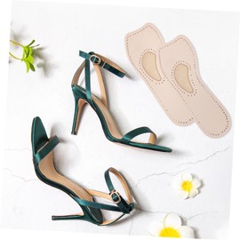 Minkissy 2pcs Pair Shoe Inserts for Women Cowhide Leather Material Insoles for High-heel Wearers for Various Shoes