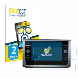 BROTECT Screen Protectors for Volkswagen Passat B8 Discover Media 8 Inch Ultra Clear Pack of 2