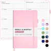 Undated Weekly Planner for 2024-2025, Forvencer Simplified Weekly & Monthly