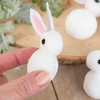 Group of 24 White Pom Pom Easter Bunnies by Factory
