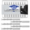 Tondiamo 10pcs 1/4" Drill Bits Drywall Cutting Bit Hss Twist