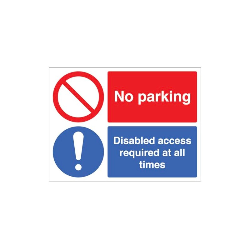 No parking Disabled access required at all times (semi rigid