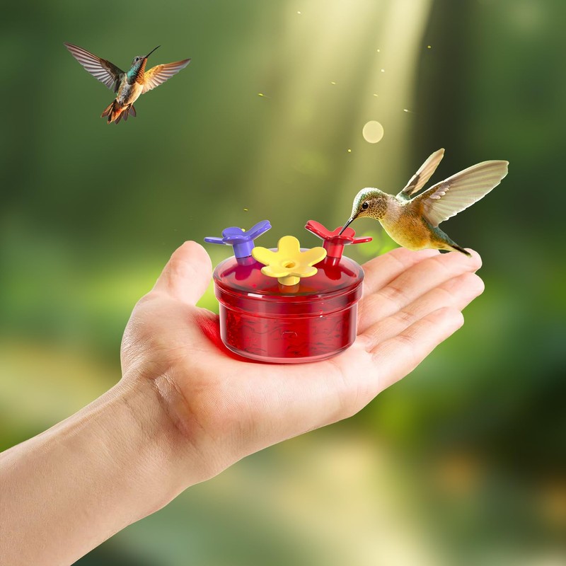 Window Hummingbird Feeder, Small Hummingbird Feeder for Outdoors with Strong