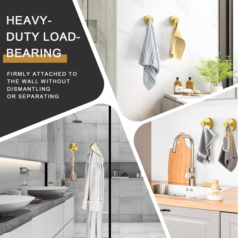 Cimown Pack of 2 Suction Cup Hooks, Suction Cup Hooks,