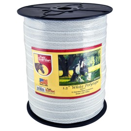 Safe Fence 1 1/2in Wide Poly Tape 825 Ft White
