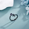 Prince Symbol Ring Sterling Silver Adjustable Wrap Prince Symbol Ring