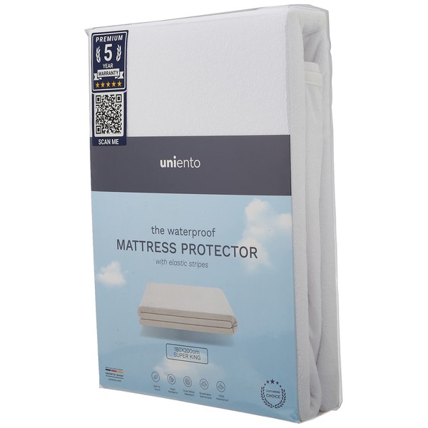 Mattress Protector 180 x 200 cm Waterproof Mattress Topper Breathable Pillow Protector Cotton