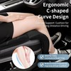 Car Seat Leg Rest Extender with Memory Foam Cushion and