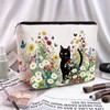 EoffIvan Cat Makeup Bag Cat Gifts For Women Cosmetic Bags