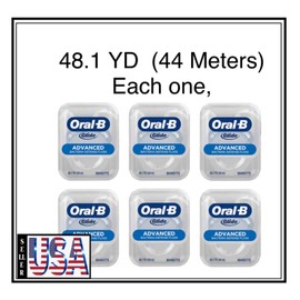 Oral-B 6 Pack Oral B Glide  Floss Advanced Floss ( total 288.7  YD )  ( 264 Meters )