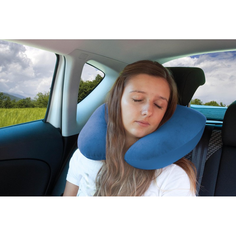 Walser 30811 Neck Roll Pillow 2 in1 for Adults, Dark