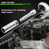TecoTek 11-Piece Spark Plug Socket Set with 3/8" Drive Ratchet