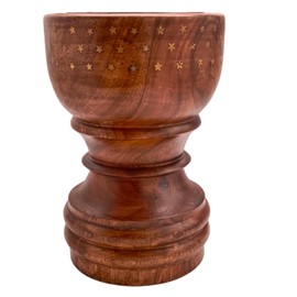 Taj Backflow Incense Burner - Wooden Stick Holder for Oud Cones, Bakhoor - Jointed Wood Burner Accessories بخور (M)