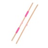 2pcs 31.5in Length Yoga Training Stick Beechwood Open Shoulder Back