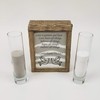 Rustic Unity Sand Ceremony Set "Love Is Patient with Black