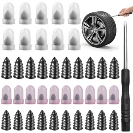 20 Tyre Repair Screws, Car Tyre Puncture Repair Kit with Screwdriver, Self-Service Car Tyre Repair Kit, Universal Tyre Repair Kit for Cars, Motorcycles, and Bicycles(10 S & 10 L)