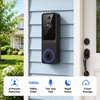 1080p Wireless Video Doorbell Camera with Smart AI Human Detection,