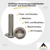 AGBERG - M6 x 10 Rounded Head Screws with Flange