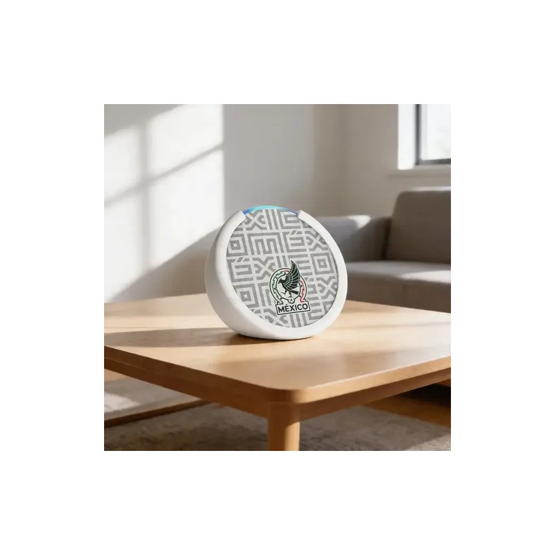 Bocina Inteligente Alexa Echo Pop Edición Mundial 2026 en Blanco