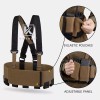 KRYDEX Concealed Carry Low-Vis Ready Chest Rig Elastic Cummerbund Coyote