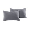 GMTEXTILES 100% polyCotton Bedding Duvet Cover Sets. (Single, Grey)