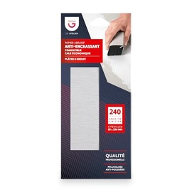 Gerlon Set of 6 Flat and Coated Sandpaper Anti-Smudge 93 230 mm Fine Grain (180)