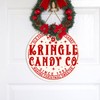 ZODGMED Candy Cane Christmas Wall Hanging Sign, Christmas Decor for