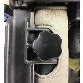 KOLEMO 2 pcs Soft Top Window Frame Knob Screw Compatible with for Jeep Wrangler JK 2007-2018, Short Bolt Door Surround Knobs with Pin