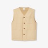 JAJU [JAJU/자주] 유니 버튼 베스트_베이지 [JAJU] Uni Button Vest_Beige
