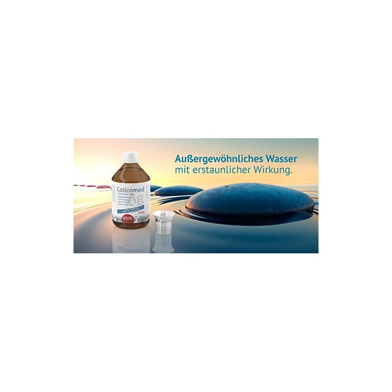 Colloimed Colloimed Kolloidales Silber 25ppm hoch konzentriert Reinheitsstufe 99,99% in