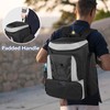 GOBUROS Pickleball Paddle Bag Backpack for 4 Rackets with Fence