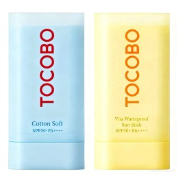 2pc Tocobo Vita Spf50+ Protector Solar (amarillo + Azul)
