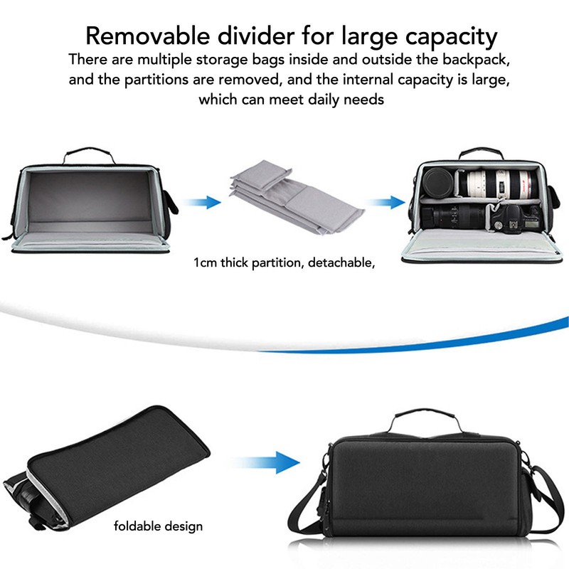 PULUZ Camera Storage Shoulder Bag Crossbody Waterproof Lightweight Shoulder Camera