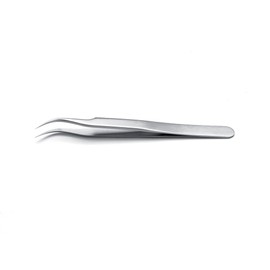 idealtek 7-SA-0-IT Acid Resistant Magnetic Stainless Steel Tweezers, 4.7 inches (120 mm), Curved Tip Type