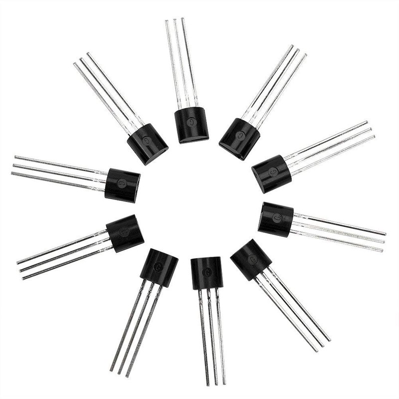 CESFONJER 200pcs NPN PNP Power Transistor Assortment Kit, TO-92 Power