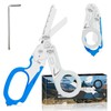 Lemasa6 in 1 Multifunctional Combination Tool, Folding Retractable Emergency Shears,