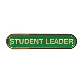 Capricornone Student Leader Gel Domed Green School Bar Badge