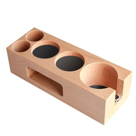 Welhammsae Espresso Tamping Station, Wooden Coffee Tamper Station 51-58mm, Espresso Tamper, Distributor, Portafilter & Puck Screen Accessories, Coffee Station Organizer