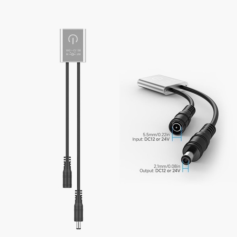 Veumoie DC 12V 24V Touch Dimmer Switch Brightness Adjustment Monochrome