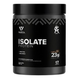 Proteína Isolate I Yaoca I 500 g I 17 Servicios I 23 g de Proteina Por Servicio I Sabor Chocolate I Con Creatina y Magnesio I Sin Azúcar