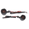Pair Motorcycle Turn Signal Light with Grill Cover 3 Wires