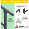 Metty Metal Handrails for Outdoor Steps Suitable for 1 to