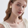 WCRAZYE Boho Conch Sell Earrings Gold Stud Earrings For Women