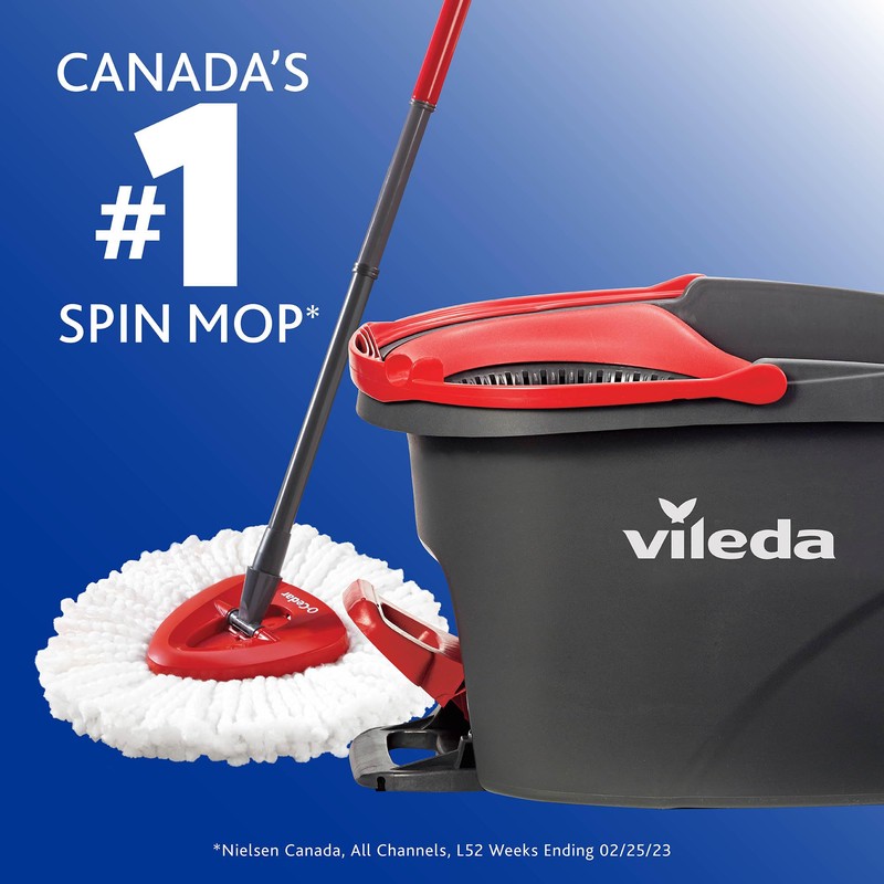 Vileda EasyWring Microfibre Spin Mop & Bucket Floor Cleaning System