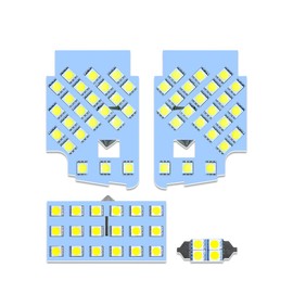 OPPLIGHT LED Room Lamp, Demio DJ Series / Mazda 2 Compatible, LED Room Lamp Set, For Mazda DEMIO DJ3AS, DJ3FS, DJ5AS, DJ5FS, DJLFS, DJLAS, MAZDA2 6BA/3BA, Interior Light, White, 6000K Explosion,