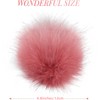 Pink Faux Fur Pom Pom Balls DIY Fur Pom Poms