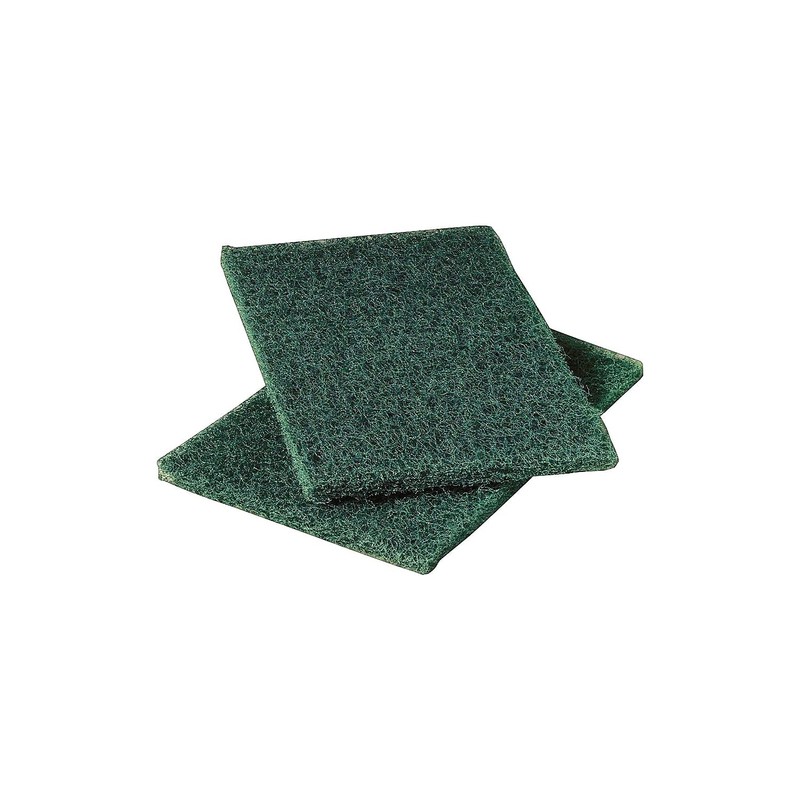 Scotch-Brite 86 Commercial Heavy-Duty Scouring Pad, Green, 6 x 9,