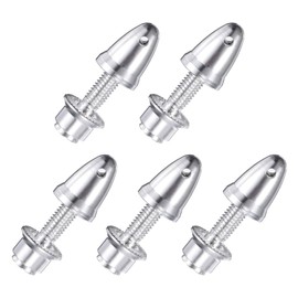 MECCANIXITY RC Plane Airplane Spinners, 3.17mm Aperture and 6mm Output Axle Propeller Adapter Saver for Shaft Brushless Motor Speed Controllers, Pack of 5