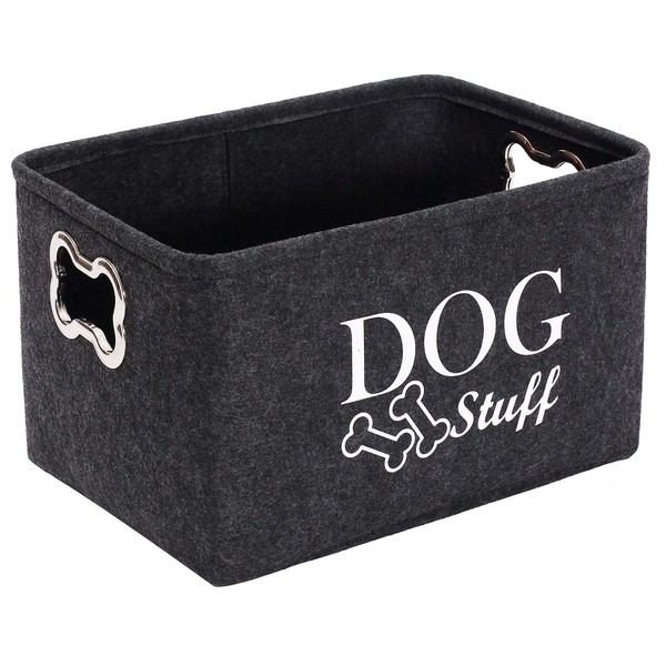 Morezi Felt Puppy Stuff Baskets, Dog Toy bin Storage with