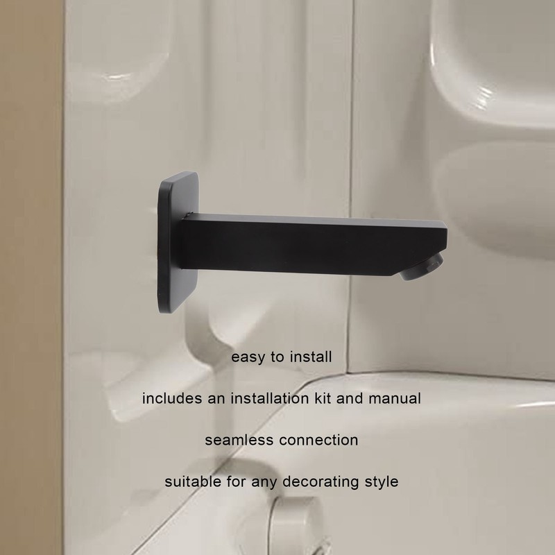 G1/2 Copper Bathtub Faucet Concealed Seamless Bathroom Tub Spout for